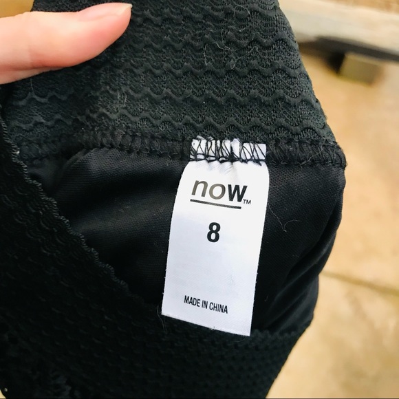 NOW Size 8 Tiered Layered Black Lace Skirt Casual Dressy - Picture 7 of 7